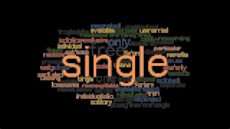 singla synonym|What is another word for single